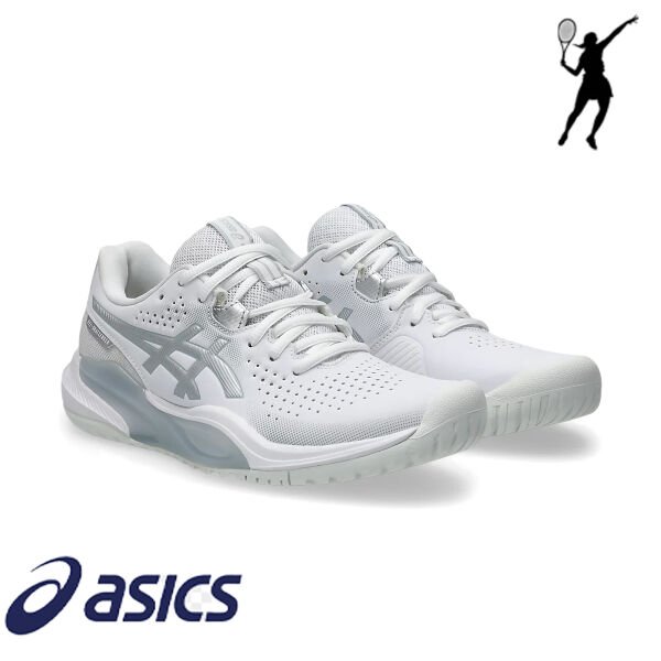 ASICS Gel-Challenger 15 Kadın Tenis Ayakkabısı – Beyaz / Saf Gümüş (Hard Court)