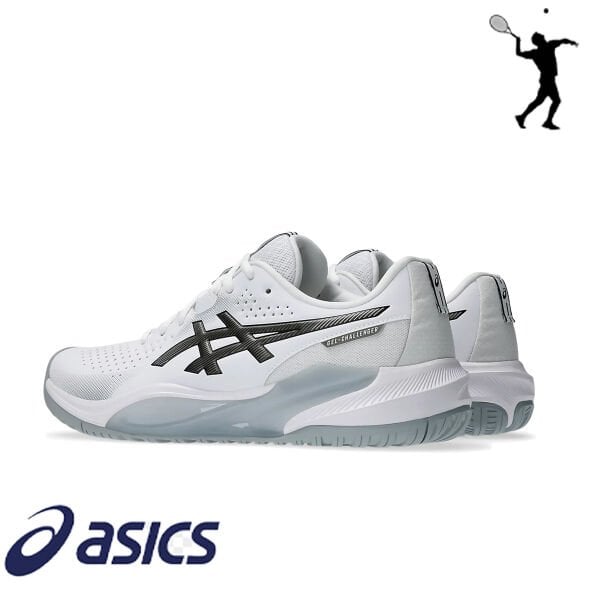 ASICS Gel-Challenger 15 Erkek Tenis Ayakkabısı – Beyaz / Gunmetal (Hard Court)