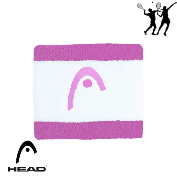 Head pembe tenis bilekliği Wristband Striped 2.5''