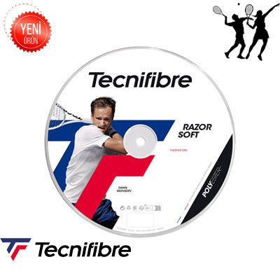 RAZOR SOFT 1.20 POLYESTER BLACK 200M RULO TECNIFIBRE TENİS RAKET KORDAJI