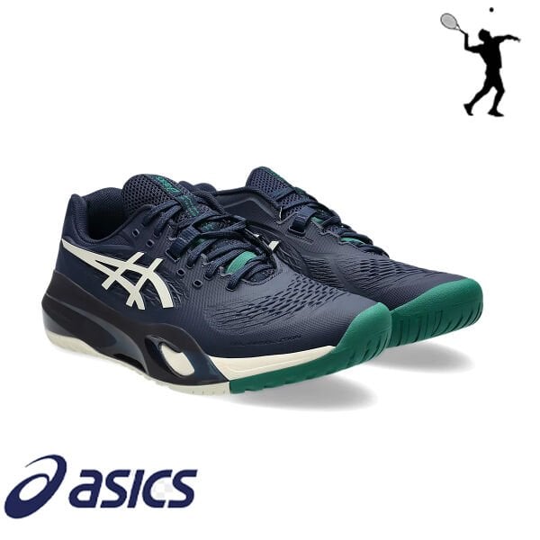 SICS Gel-Resolution X Erkek Tenis Ayakkabısı – Midnight / Cream (Hard Court)