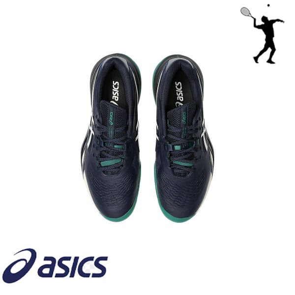 SICS Gel-Resolution X Erkek Tenis Ayakkabısı – Midnight / Cream (Hard Court)
