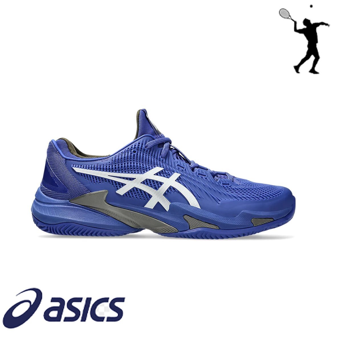 ASICS Court FF 3 Clay Erkek Tenis Ayakkabısı – Dark Cobalt / White (Clay Court)