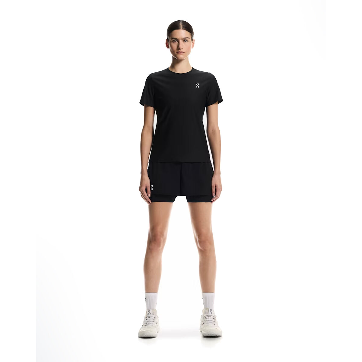 On Kadın Tenis Tişörtü The Court T-Shirt Black