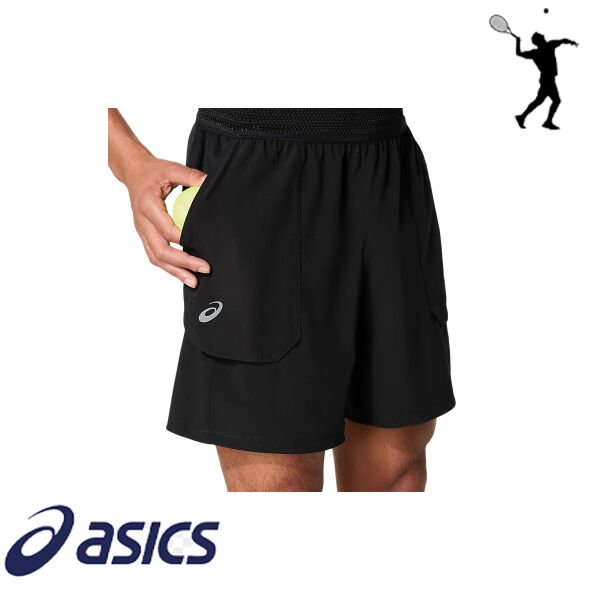 ASICS Match 7in Erkek Şort – Siyah