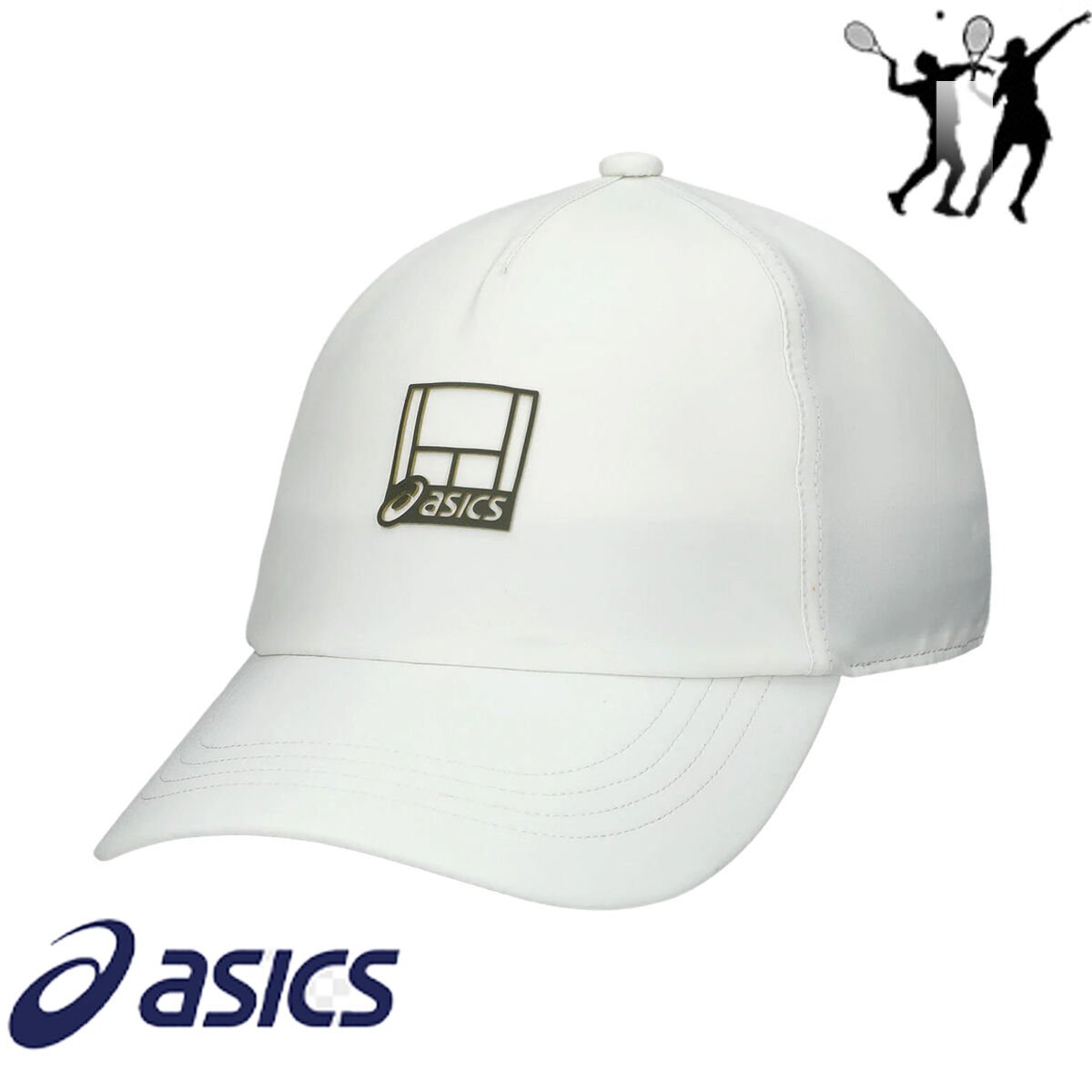 ASICS Court Core Graphic Cap Unisex Spor Şapka – Beyaz