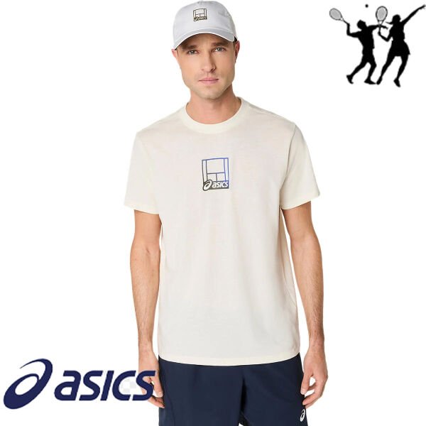 ASICS Court Core Graphic Cap Unisex Spor Şapka – Beyaz