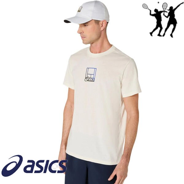 ASICS Court Core Graphic Cap Unisex Spor Şapka – Beyaz