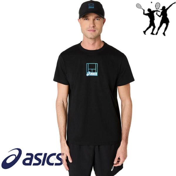 ASICS Court Core Graphic Cap Unisex Spor Şapka – Siyah