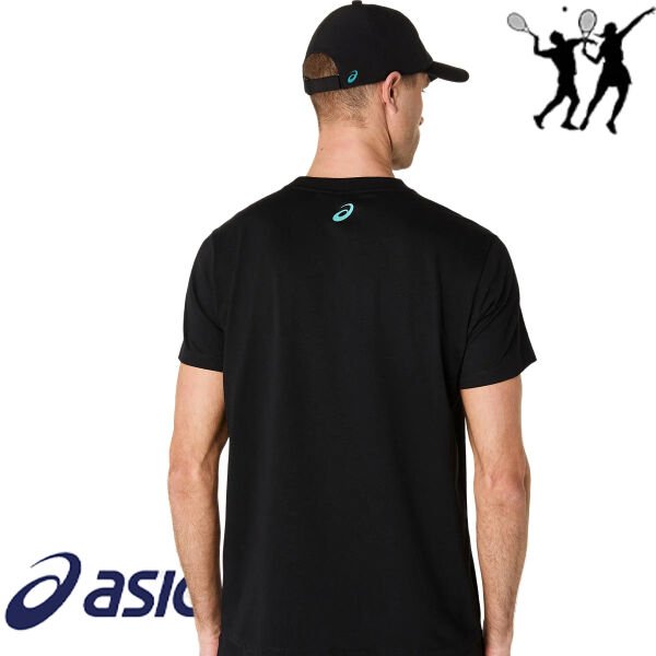 ASICS Court Core Graphic Cap Unisex Spor Şapka – Siyah