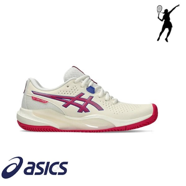 ASICS GEL-Challenger 15 Kadın Tenis Ayakkabısı – Cream / Bright Rose (Clay Court)
