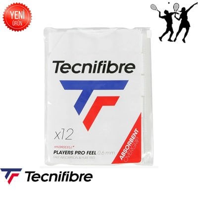 Players Pro Feel Beyaz 0.6 mm - Tecnifibre 12 Li Over Grip