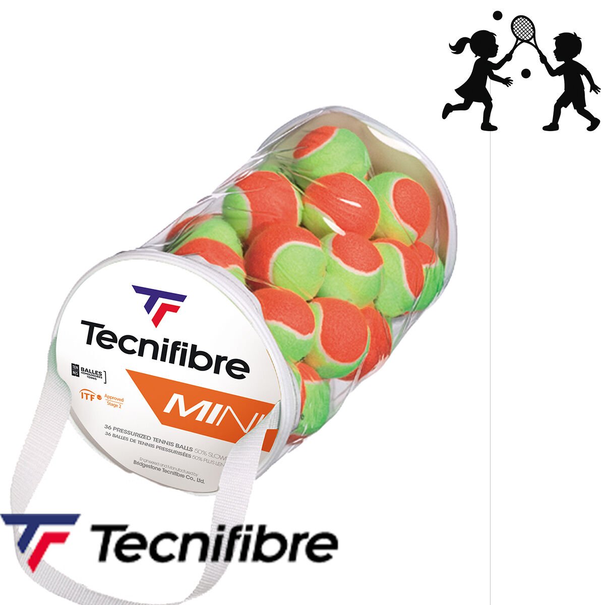 Tecnifibre Mini Orange 36’lı Tenis Topu Çanta | Çocuk Antrenman Topu