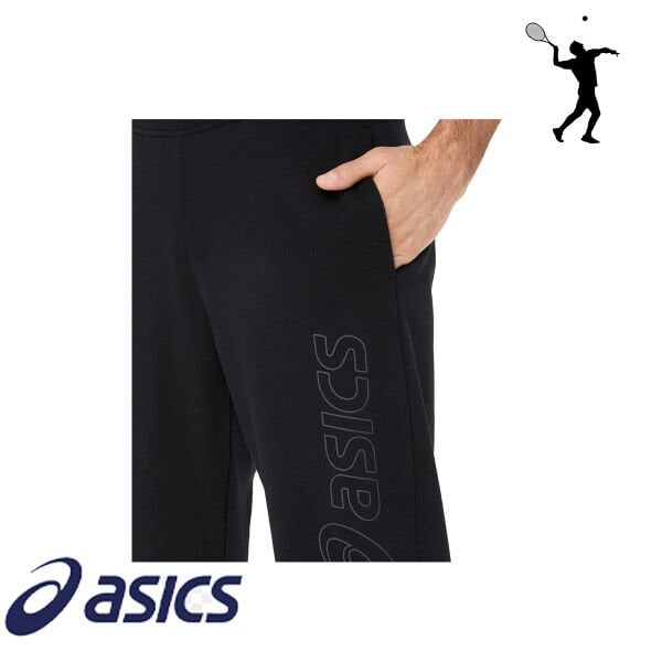 ASICS Logo Sweatpant Erkek Eşofman Altı – Siyah
