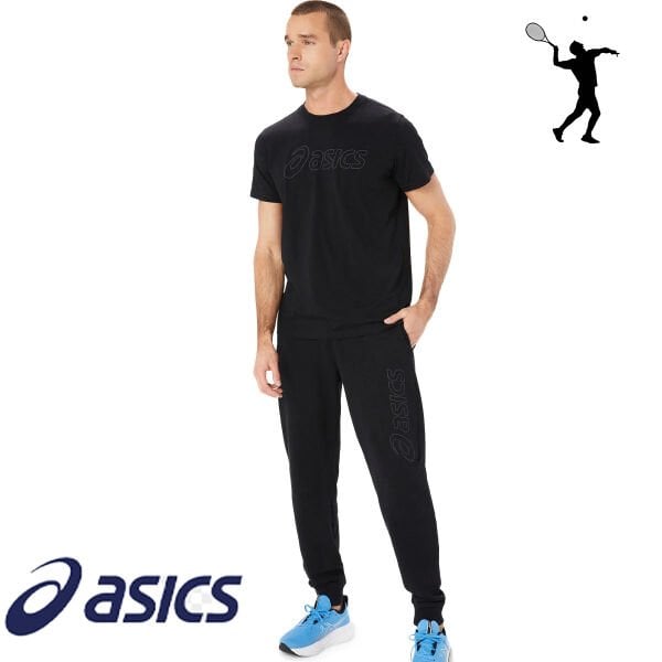 ASICS Logo Sweatpant Erkek Eşofman Altı – Siyah