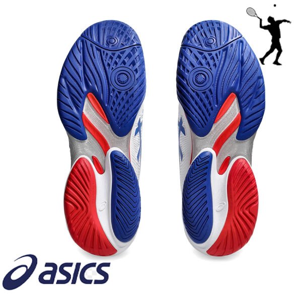 ASICS Court FF 3 Novak Erkek Tenis Ayakkabısı – Beyaz / Mavi (Hard Court)