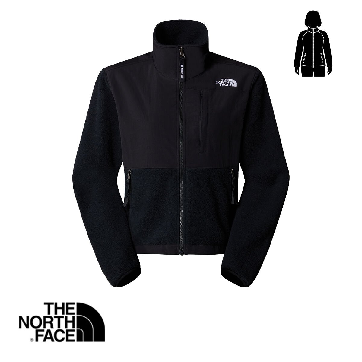 The North Face W Retro Denali Kadın Polar Ceket – TNF Siyah