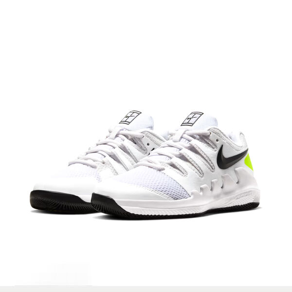 Nike Jr Vapor X Çocuk Tenis Ayakkabısı – White/Volt/Black (Hard Court)