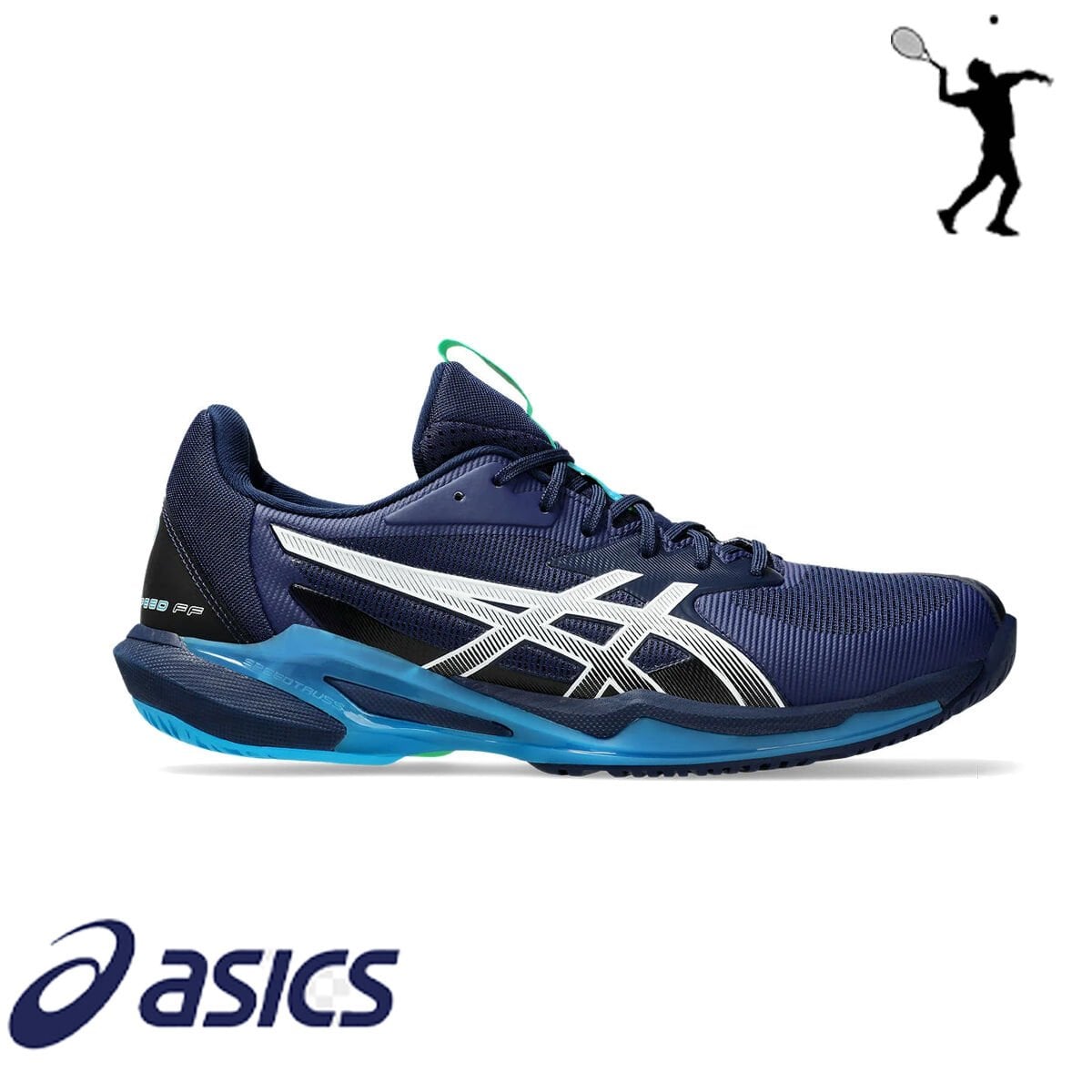 ASICS Solution Speed FF 3 Erkek Tenis Ayakkabısı – Mavi / Beyaz (Hard Court)