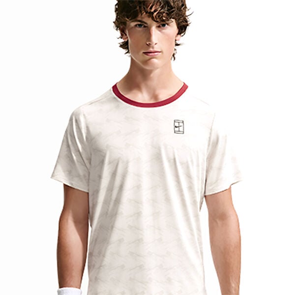 Nike Erkek Tenis Tişörtü NikeCourt Advantage Dri-FIT Light Bone