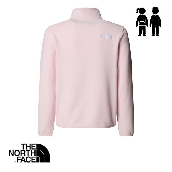 The North Face Teen Glacier 1/4 Zip Pullover Polar – Pale Blossom (Unisex Genç)