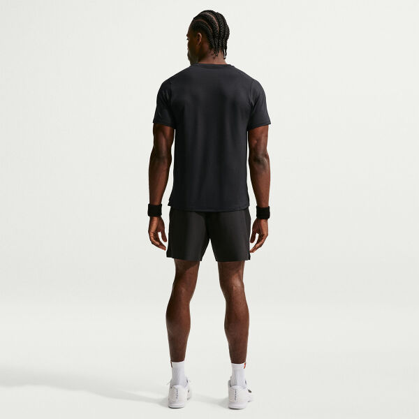 Nike Erkek Tenis Şortu NikeCourt Dri-FIT Advantage 6 Inch Black White
