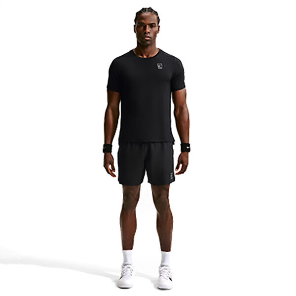 Nike Erkek Tenis Şortu NikeCourt Dri-FIT Advantage 6 Inch Black White