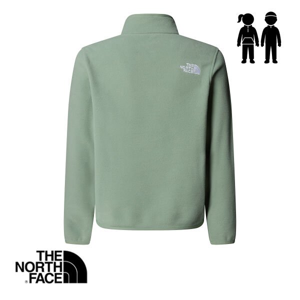 The North Face Teen Glacier 1/4 Zip Pullover Polar – Slate Moss (Unisex Genç)