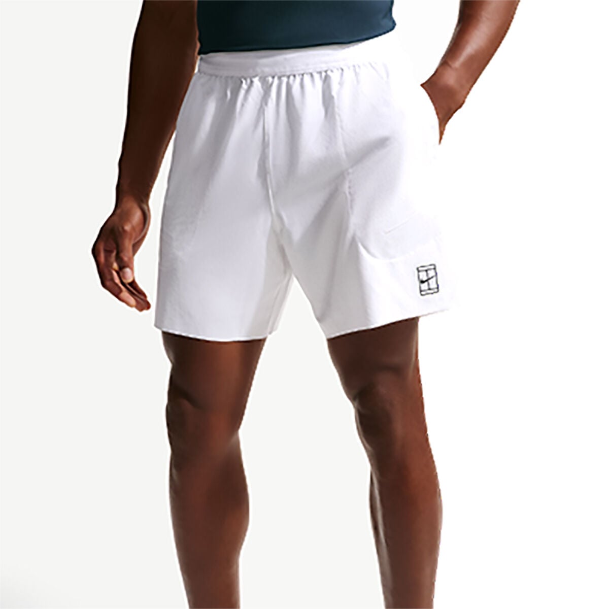 Nike Erkek Tenis Şortu NikeCourt Dri-FIT Advantage 6 Inch White