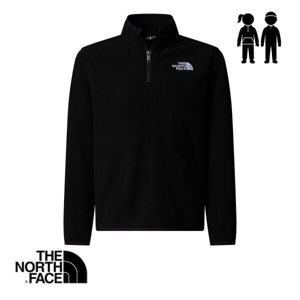 The North Face Teen Glacier 1/4 Zip Polar – Genç – TNF Black