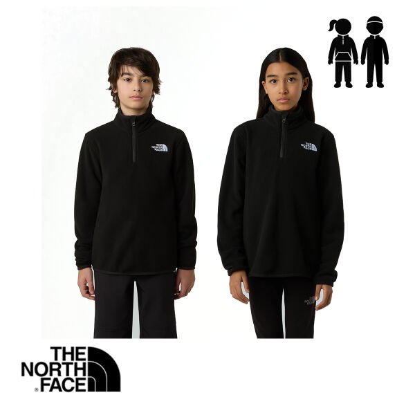 The North Face Teen Glacier 1/4 Zip Polar – Genç – TNF Black