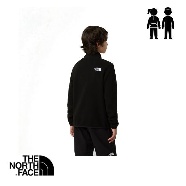 The North Face Teen Glacier 1/4 Zip Polar – Genç – TNF Black