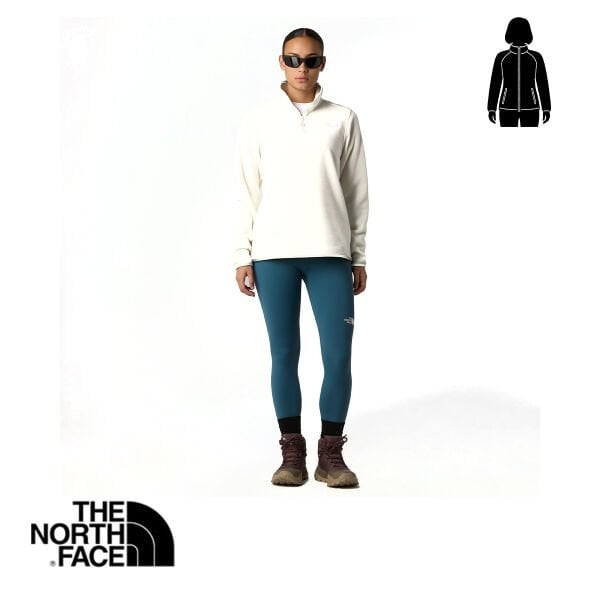 The North Face Glacier 1/4 Zip Polar – Kadın – White Dune
