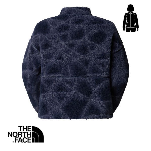 The North Face Extreme Pile FZ Polar Ceket 2 – Kadın – Summit Navy Sun Halos (Print)