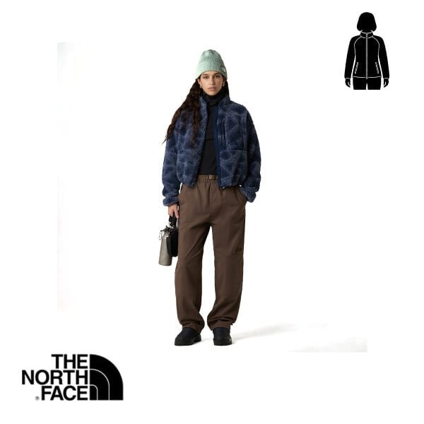 The North Face Extreme Pile FZ Polar Ceket 2 – Kadın – Summit Navy Sun Halos (Print)