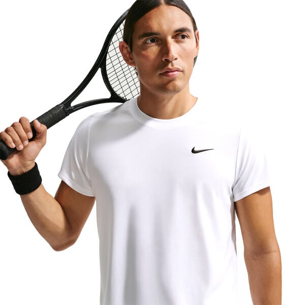 Nike Erkek Tenis Tişörtü NikeCourt Victory Dri-FIT White Black