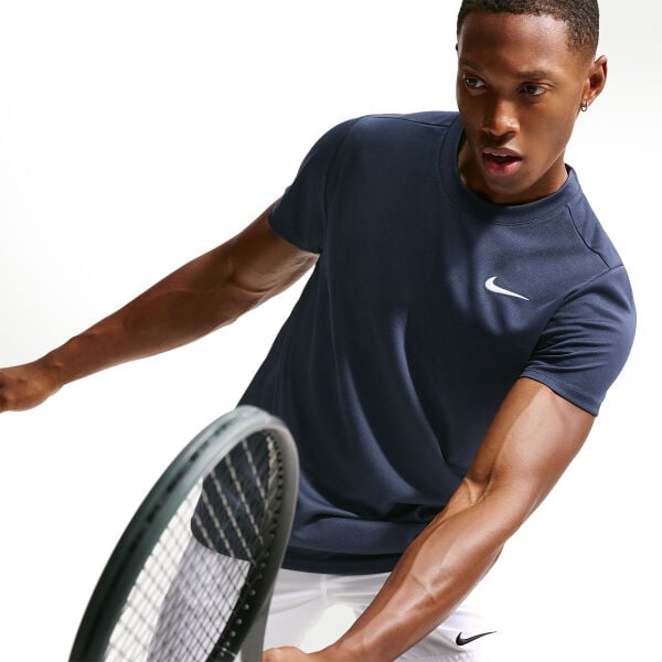 Nike Erkek Tenis Tişörtü NikeCourt Victory Dri-FIT Obsidian White