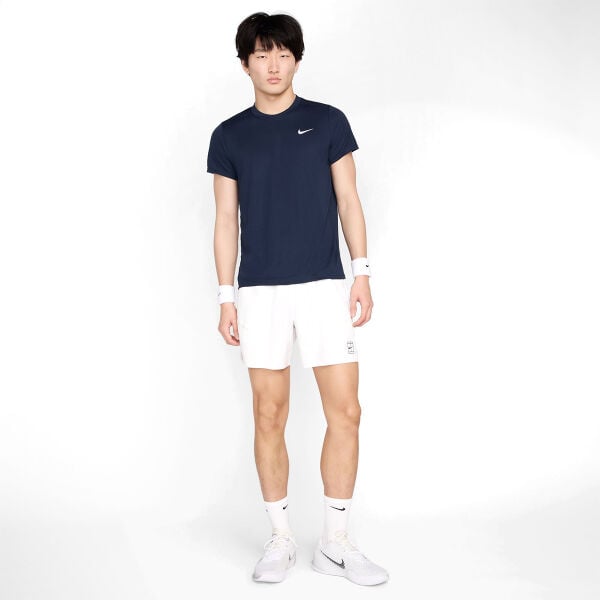 Nike Erkek Tenis Tişörtü NikeCourt Victory Dri-FIT Obsidian White