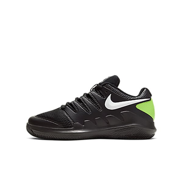 Nike Jr Vapor X Çocuk Tenis Ayakkabısı – Black/Volt/White (Hard Court)