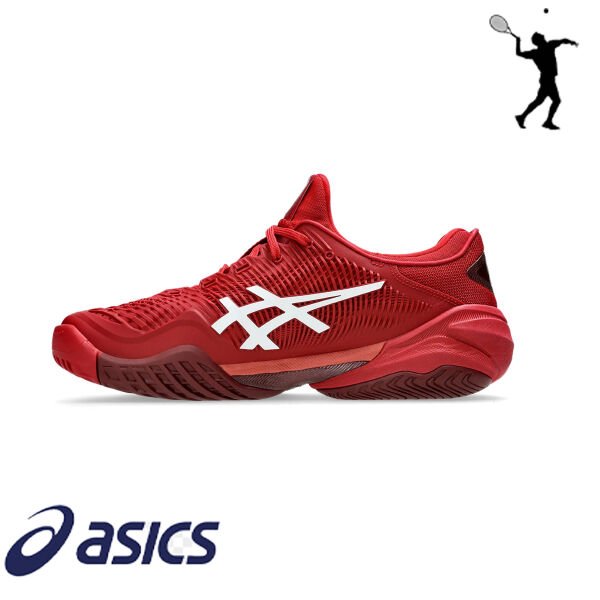 ASICS Court FF 3 Novak Erkek Tenis Ayakkabısı – Kızıl / Beyaz (Hard Court)