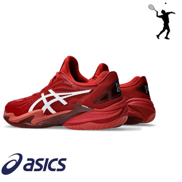 ASICS Court FF 3 Novak Erkek Tenis Ayakkabısı – Kızıl / Beyaz (Hard Court)