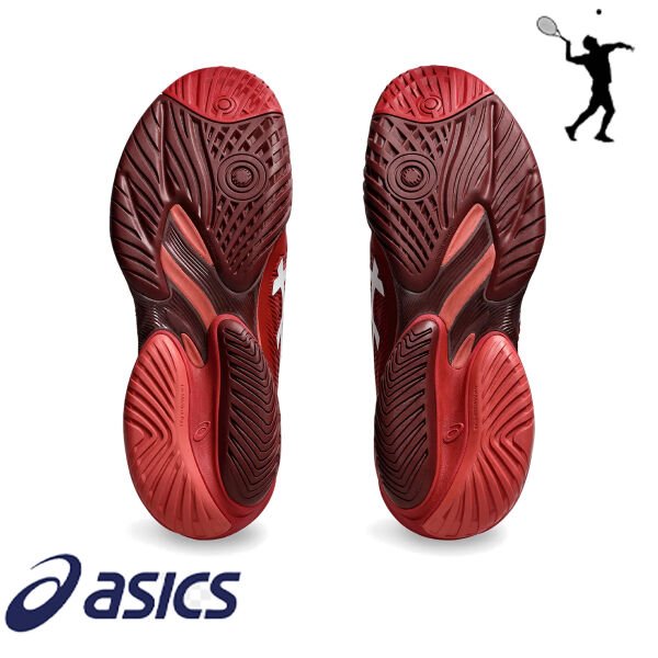 ASICS Court FF 3 Novak Erkek Tenis Ayakkabısı – Kızıl / Beyaz (Hard Court)