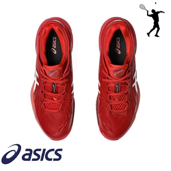 ASICS Court FF 3 Novak Erkek Tenis Ayakkabısı – Kızıl / Beyaz (Hard Court)