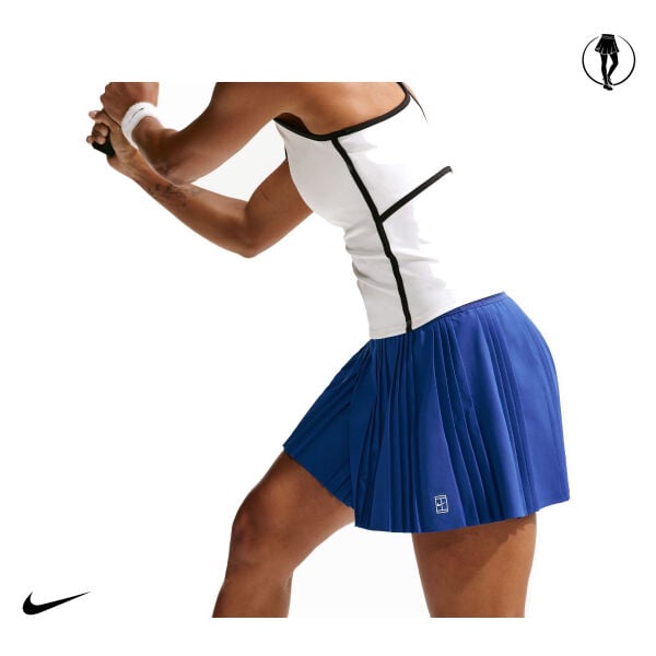 Nike Kadın Tenis Eteği NikeCourt Advantage Dri-FIT Pleated Old Royal White