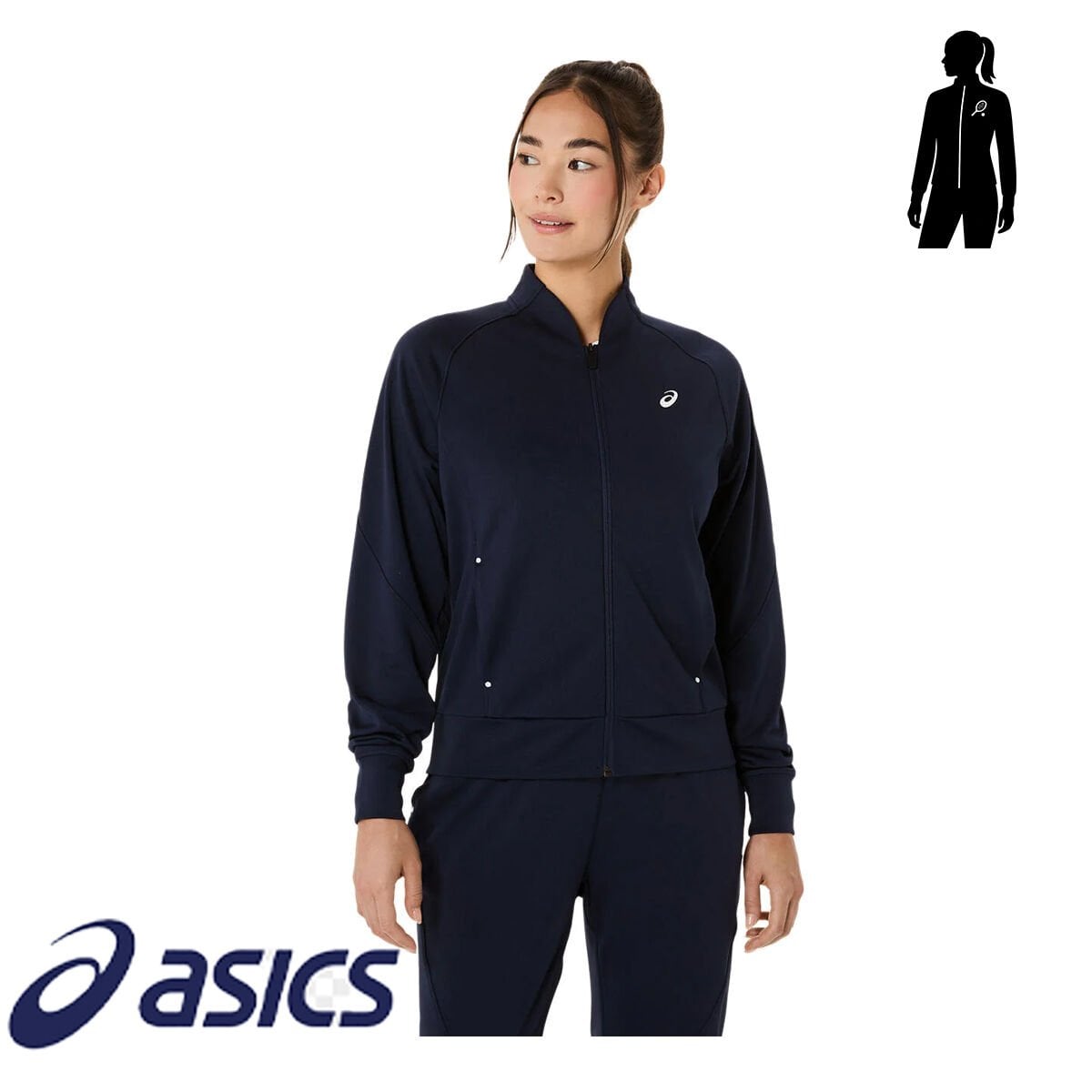 ASICS Court Warm-Up Jacket Kadın Lacivert