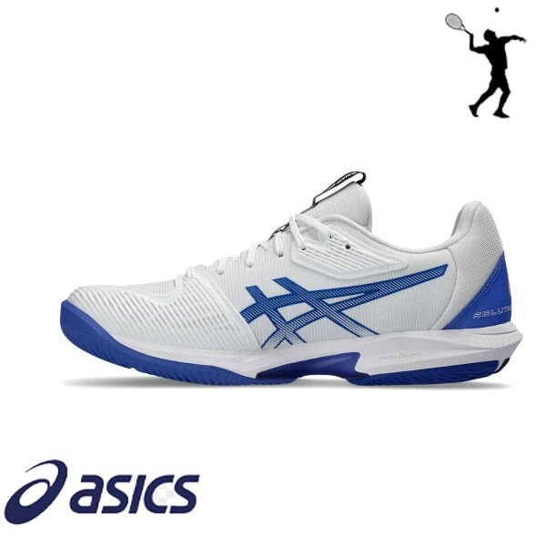 ASICS Solution Speed FF 3 Erkek Tenis Ayakkabısı – Beyaz / Tuna Mavisi (Hard Court)