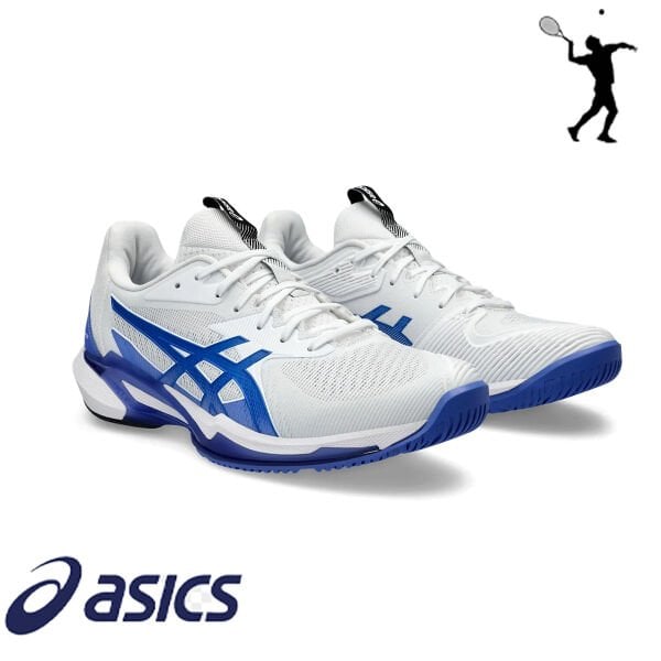 ASICS Solution Speed FF 3 Erkek Tenis Ayakkabısı – Beyaz / Tuna Mavisi (Hard Court)
