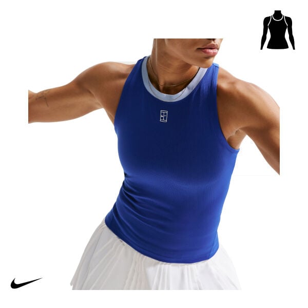 Nike Kadın Tenis Atleti NikeCourt Advantage Dri-FIT Old Royal White