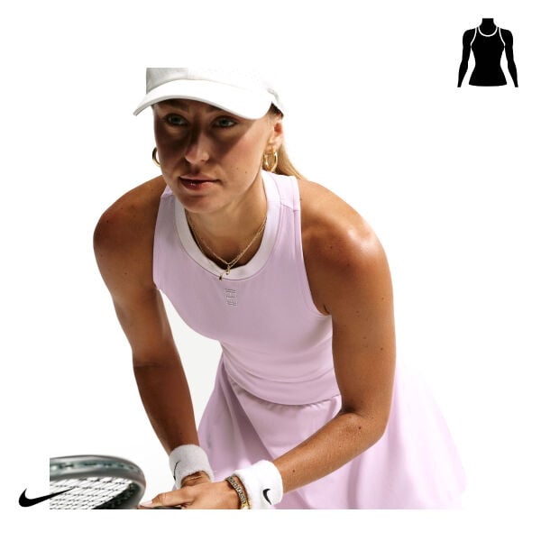 Nike Kadın Tenis Atleti NikeCourt Advantage Dri-FIT Bleached Lilac White
