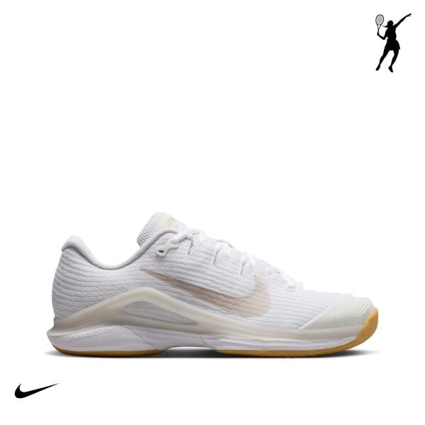 Nike Zoom Vapor 12 Kadın Tenis Ayakkabısı – White/Summit White/Black (Hard Court)